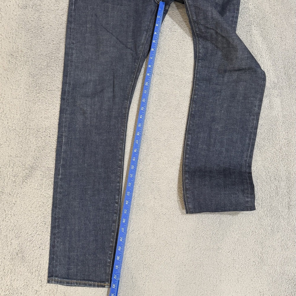 *READ* J Crew 484 35x34 Slim Fit Japanese Redline Selvedge Button Fly Jeans Dark - Picture 5 of 12